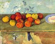 Paul Cezanne Stilleben mit apfeln und Geback France oil painting artist